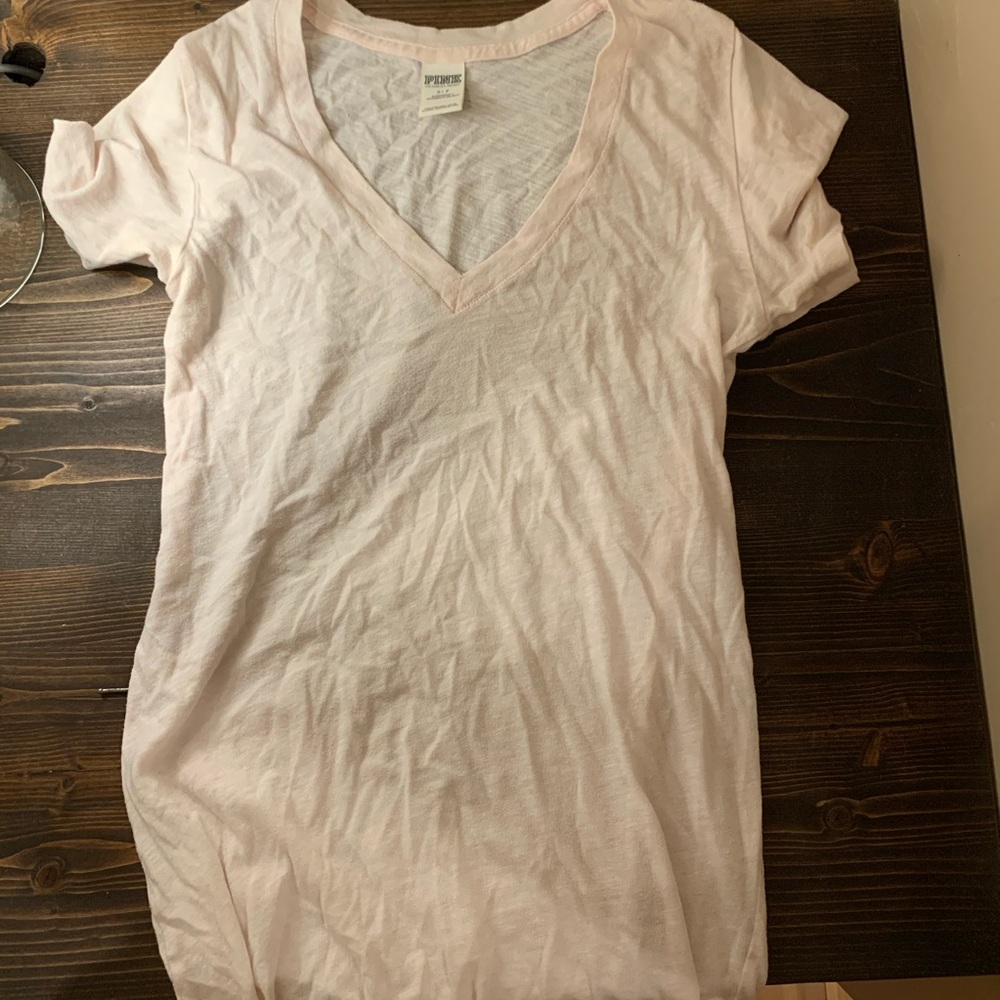 Victoria’s Secret PINK V neck blush pink